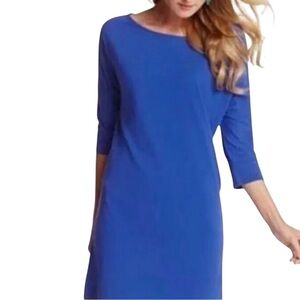 Lilly Pulitzer Women’s Sz XS Cassie Dress Cobalt Blue 3/4 Sleeve